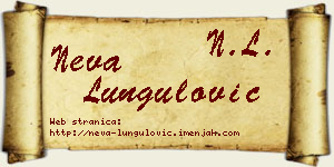 Neva Lungulović vizit kartica